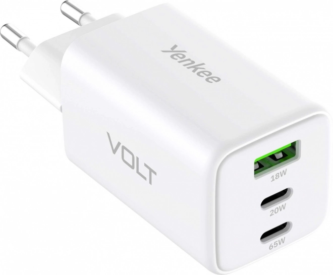 Síťová nabíječka s 3 USB a 65W Power Delivery