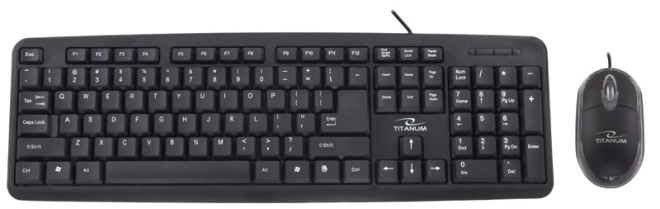 Titanum sada klávesnice a myši USB Salem