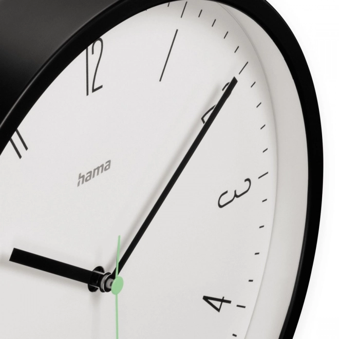 Nástěnné hodiny Capri 25 cm černá