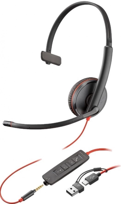 Sluchátka Blackwire 3215 Mono USB-C/A