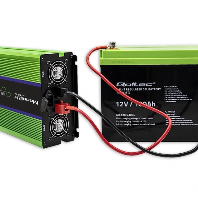 Monolitický měnič napětí | nabíjení baterií | UPS | 2000W | 4000W | 12V na 230V | čistá sinusoida | LCD displej