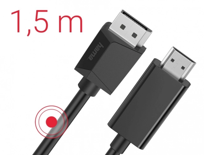Kabel DisplayPort na HDMI 4K 1,5m