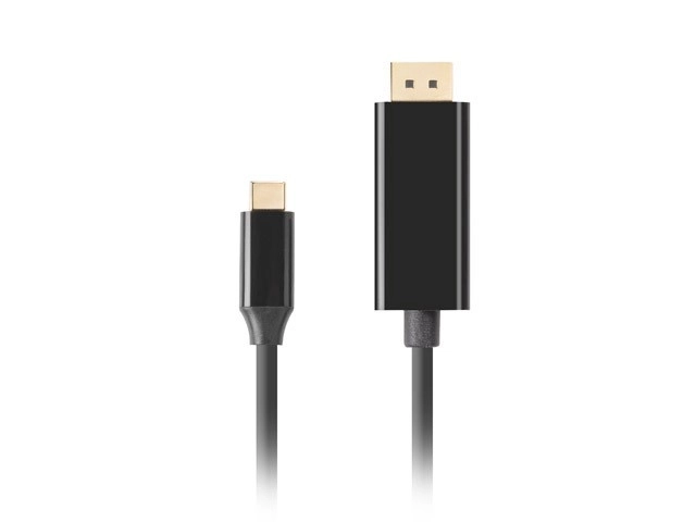 Kabel USB-C na DisplayPort 1.8m 4K 60Hz černý