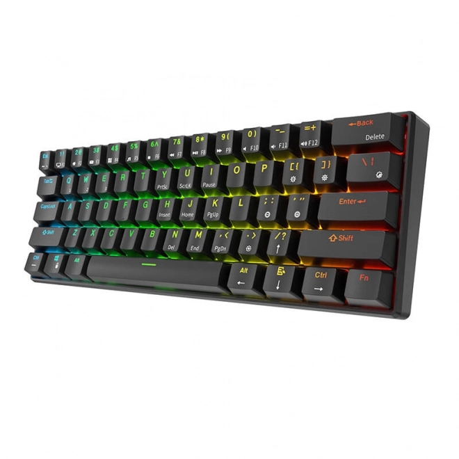 Mechanická klávesnice Royal Kludge RK61 RGB hnědé spínače