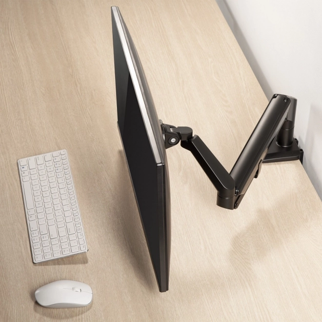Ergonomické držák monitoru s plynovou pružinou černý