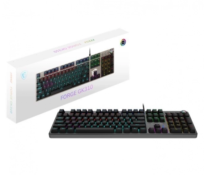 Herní mechanická klávesnice MSI Forge RGB