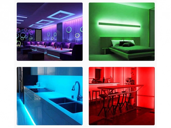 Vodotěsná LED páska RGB 4,5 m s dálkovým ovládáním