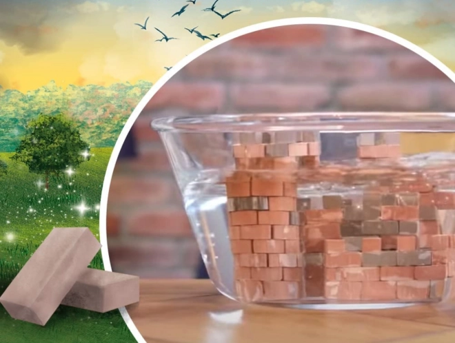 BRICK TRICK Balení bílých cihel mix - 70 kusů