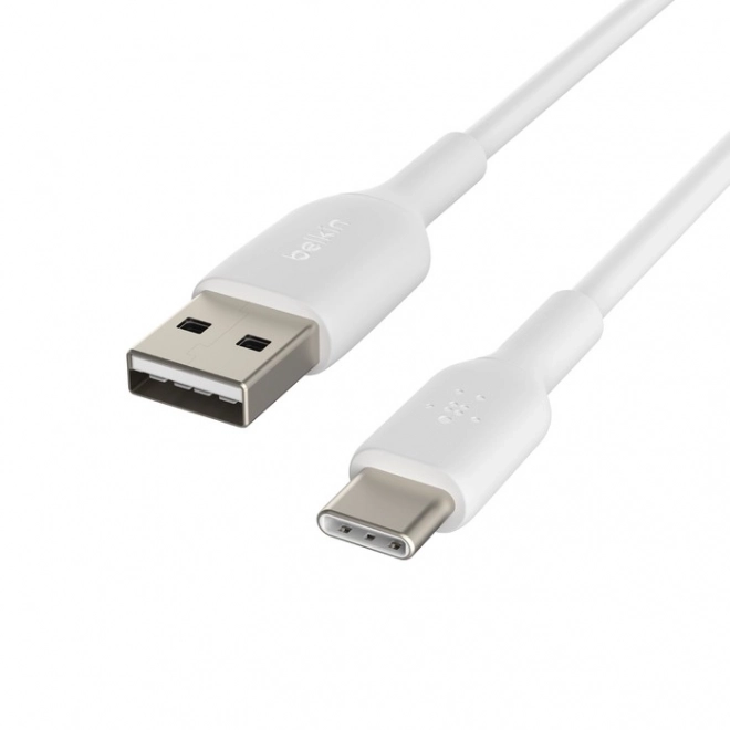 PVC kabel USB-C na USB-A 15 cm bílý