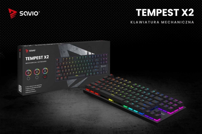 Mechanická klávesnice Tempest X2 Outemu Blue RGB