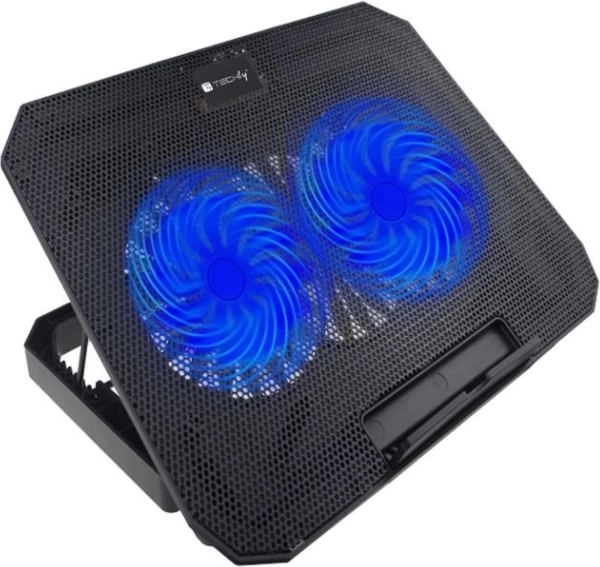 Chladicí podložka pod notebook 17" s LED podsvícením a nastavitelnou výškou