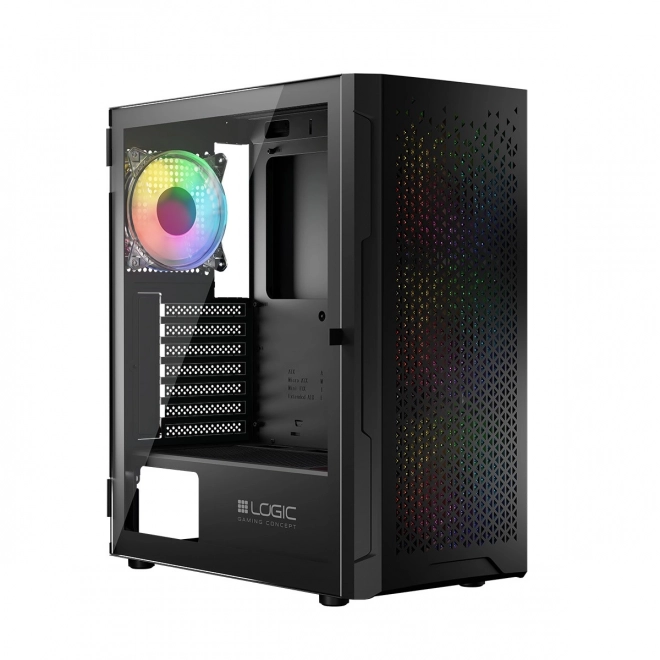 Počítačová skříň LOGIC Aramis ARGB Midi USB 3.0 černá