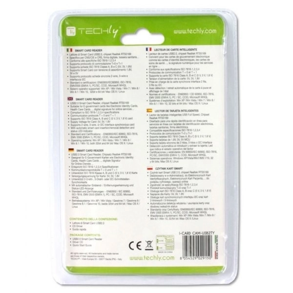 Čtečka karet USB 2.0 / Smart Card bílá