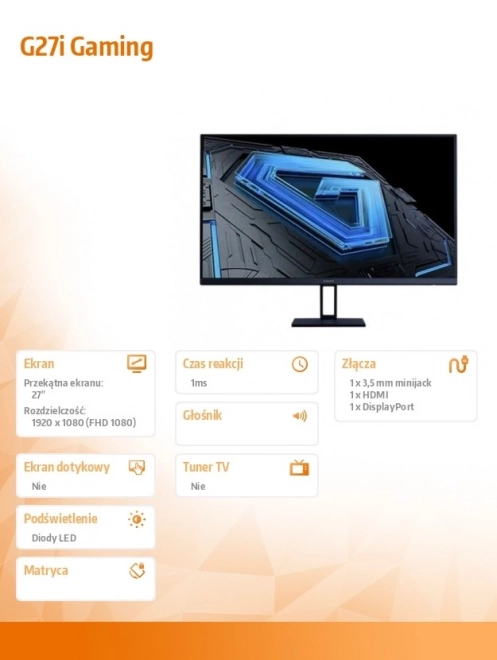 Herní monitor 27" Lenovo G27i