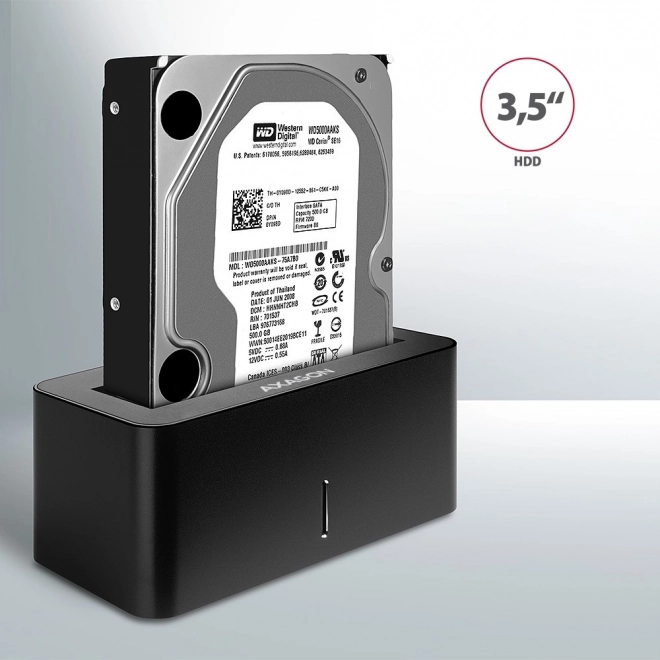 Dokovací stanice ADSA-SN, USB 3.2 Gen 1 - 1x SATA 6G 2,5"/3,5" SSD/HDD