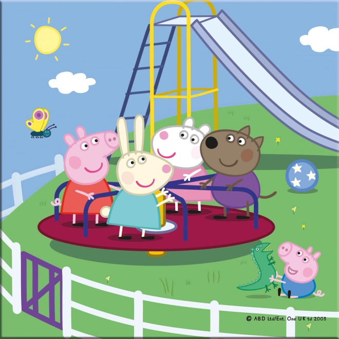Puzzle Peppa Pig: Prázdninové dobrodružství 3x55 dílků