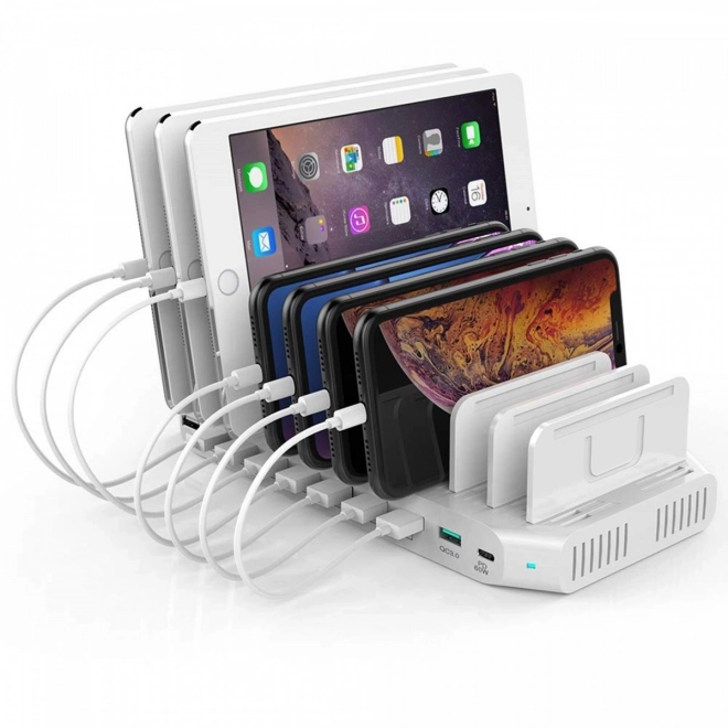 Nabíjecí stanice 10xUSB; 96W; 2xQC3.0; Y-2190A
