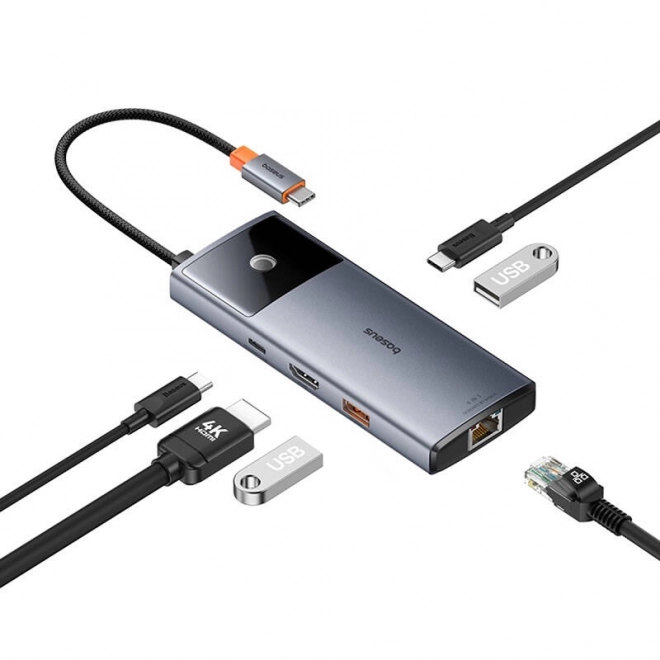 USB-C Hub 6v1 Baseus Metal Gleam Series II