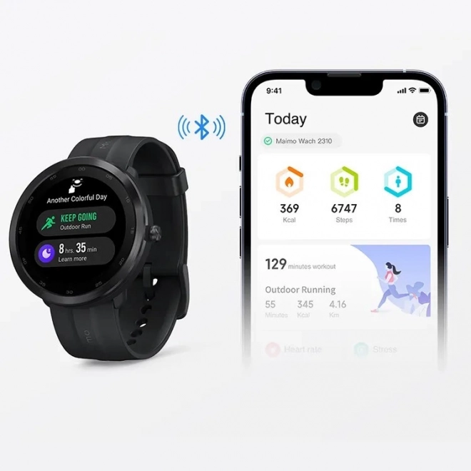 Chytré hodinky GPS Watch R WT2001 Android iOS Black
