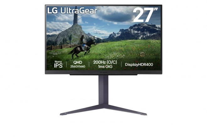 Monitor 27palcový 27GS85Q-B QHD UltraGear 100Hz, 1ms, 400cd, HDMI, DP, USB, Pivot, HAS