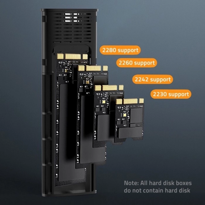Obal na disk Qoltec pro M.2 SSD SATA NVMe USB-C 2TB