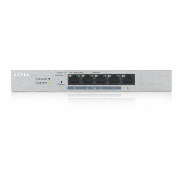 Chytrý přepínač GS1200-5HPV2-EU0101F 5xGigabit 4xPOE 60W