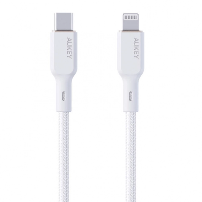 Kabel Aukey USB-C na Lightning 1,8 m bílý