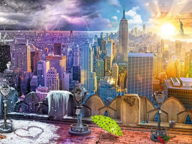 Ravensburger puzzle Sezóny New Yorku 1500 dílků