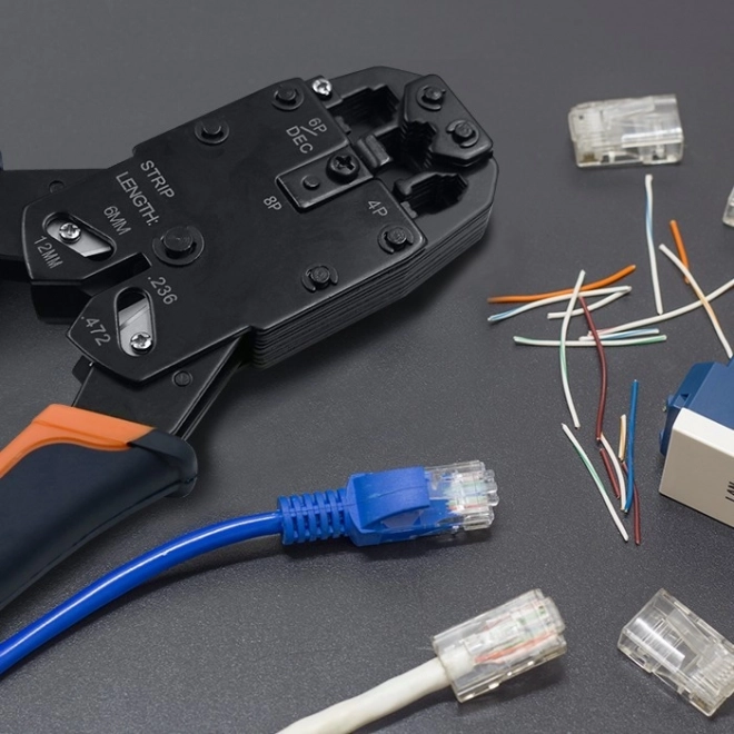 Wtyk průchozí RJ45 konektor CAT6 FTP s pozlacenými kontakty, 100 ks