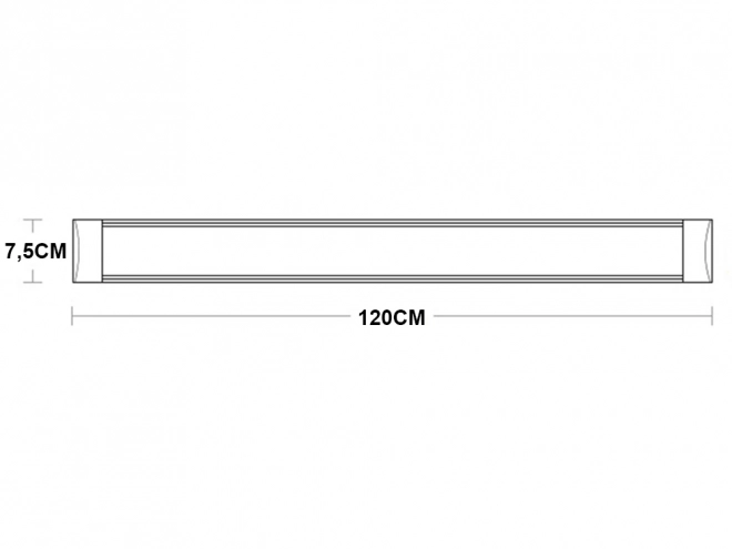 Led povrchová lampa 120 cm 28 w