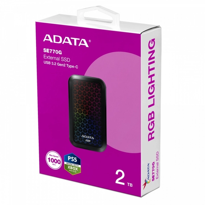 Externí SSD disk ADATA SE770G 2TB RGB
