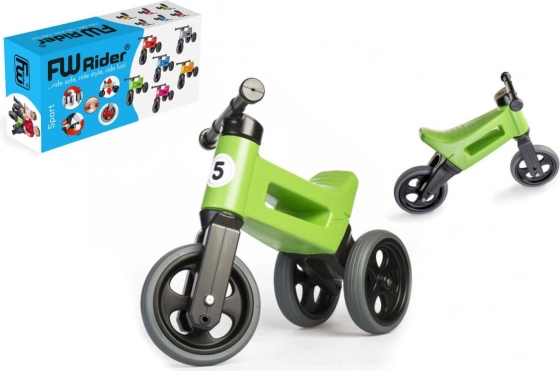 Odrážedlo Funny Wheels Rider Sport 2v1 pro děti – Zelené