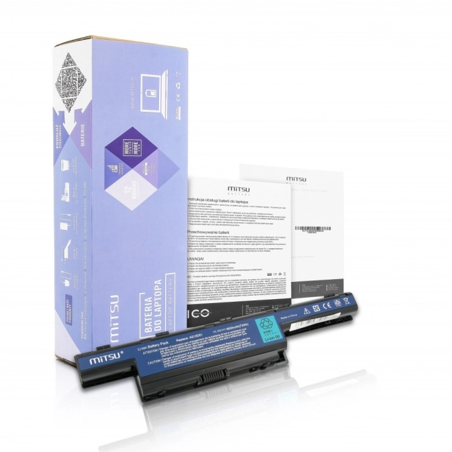 Baterie Mitsu Li-Ion pro Acer Aspire 4551, 4741, 5741 6600mAh