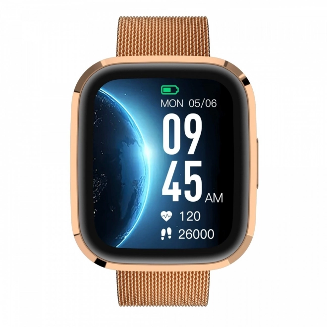 Smartwatch Garett Styl Zlatý ocelový