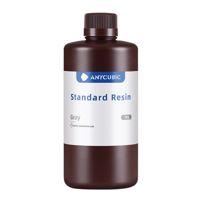 Anycubic standardní šedý resin 3D tisk 1kg