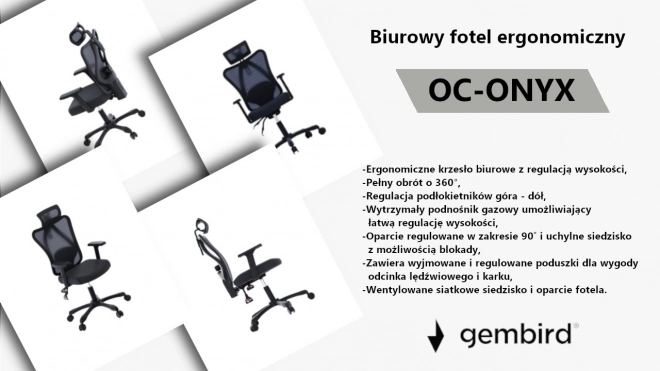 Ergonomické kancelářské křeslo Onyx