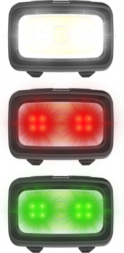 7 režimů: bílá, červená i zelená