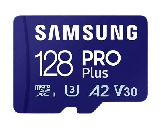 Paměťová karta microSD SAMSUNG pro plus 128 GB + USB čtečka