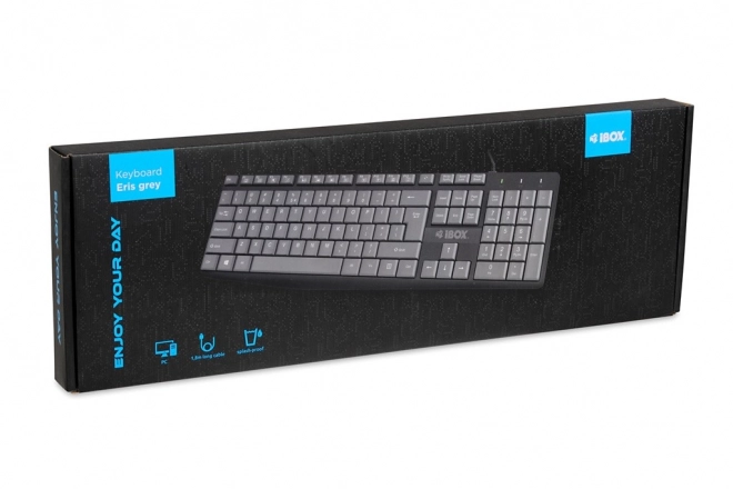 Klávesnice USB iBOX Eris Šedá