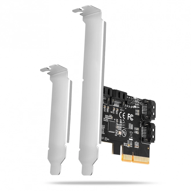 PCES-SA4X4 řadič PCIe 4x interní port SATA 6G, ASM1164, SP & LP
