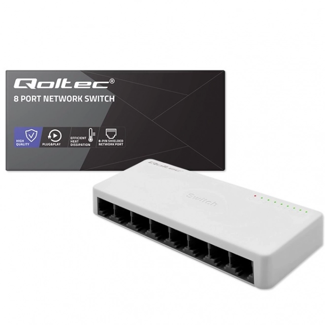 Síťový přepínač SWITCH 8 x port RJ45 | 100Mbps | Fast Ethernet | LAN