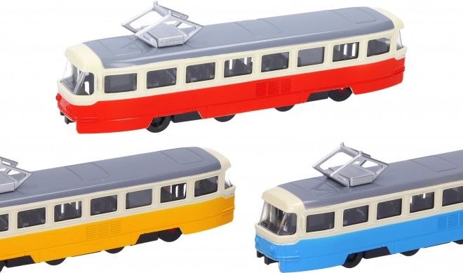 Kovová tramvaj s efekty 16 cm