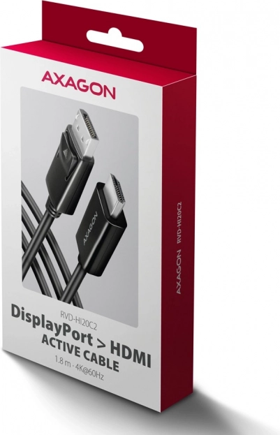 Aktivní adaptér DisplayPort na HDMI 4K/60Hz 1,8m