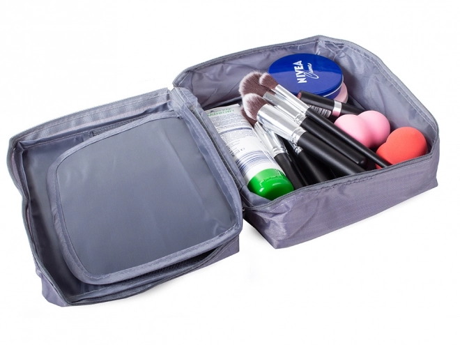 Cestovní organizér na make-up šedý
