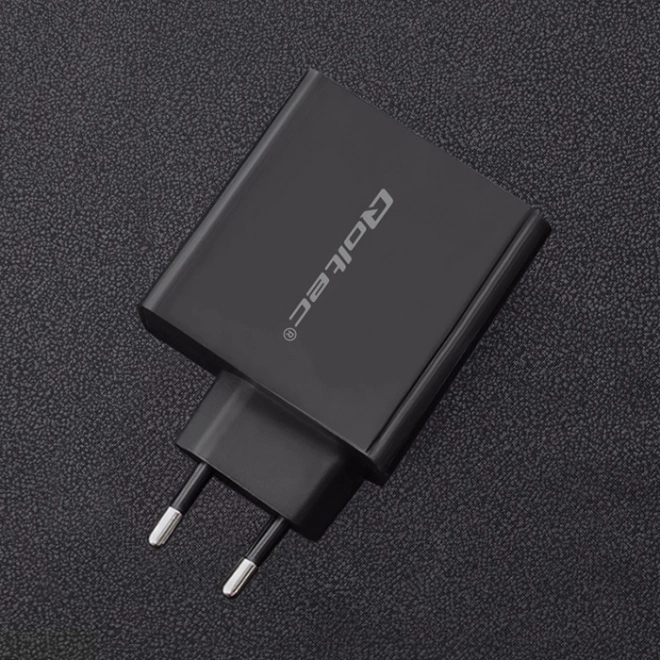 Nabíječka | 63W | 5-20V | 1,5-3A | USB typ C PD | USB QC 3.0 | Černá