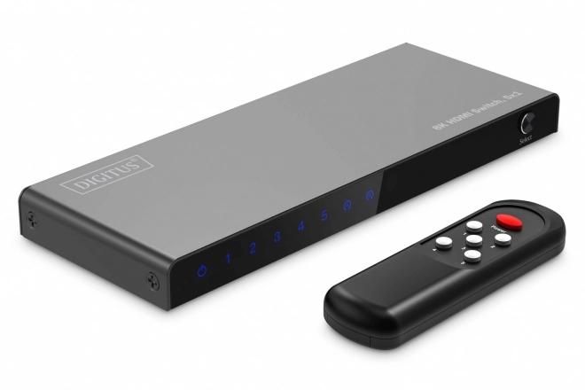Přepínač HDMI 8K s 5 vstupy a dálkovým ovládáním