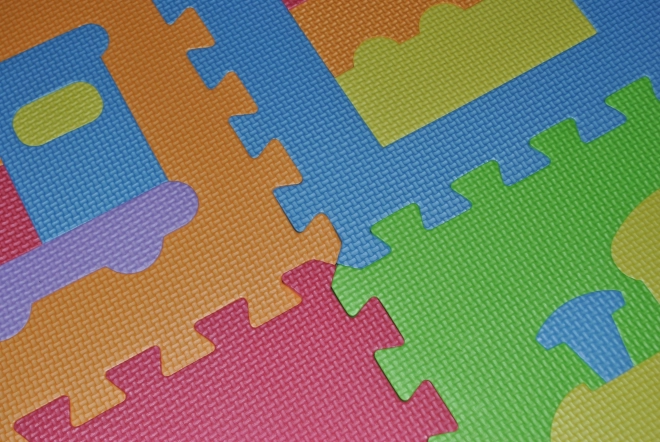 Pěnové puzzle 9 ks dopravní prostředky