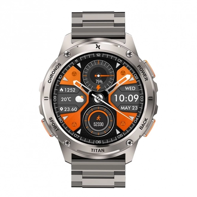Chytré hodinky Titan Chronos stříbrné