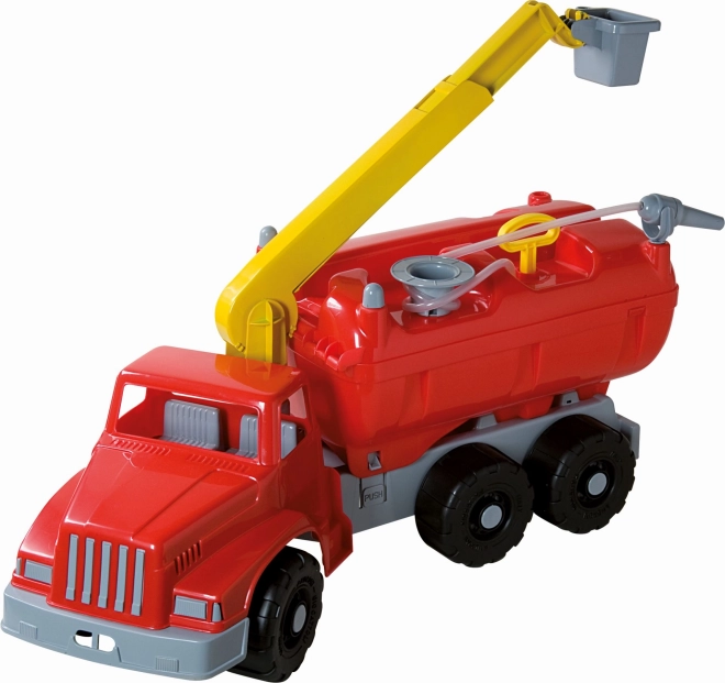 Androni Giant Trucks hasičské auto s plošinou a funkční stříkačkou