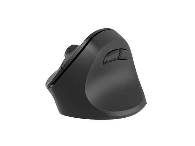 Bezdrátová vertikální myš Crake 2 2400 DPI Bluetooth 5.2 + 2,4 GHz černá
